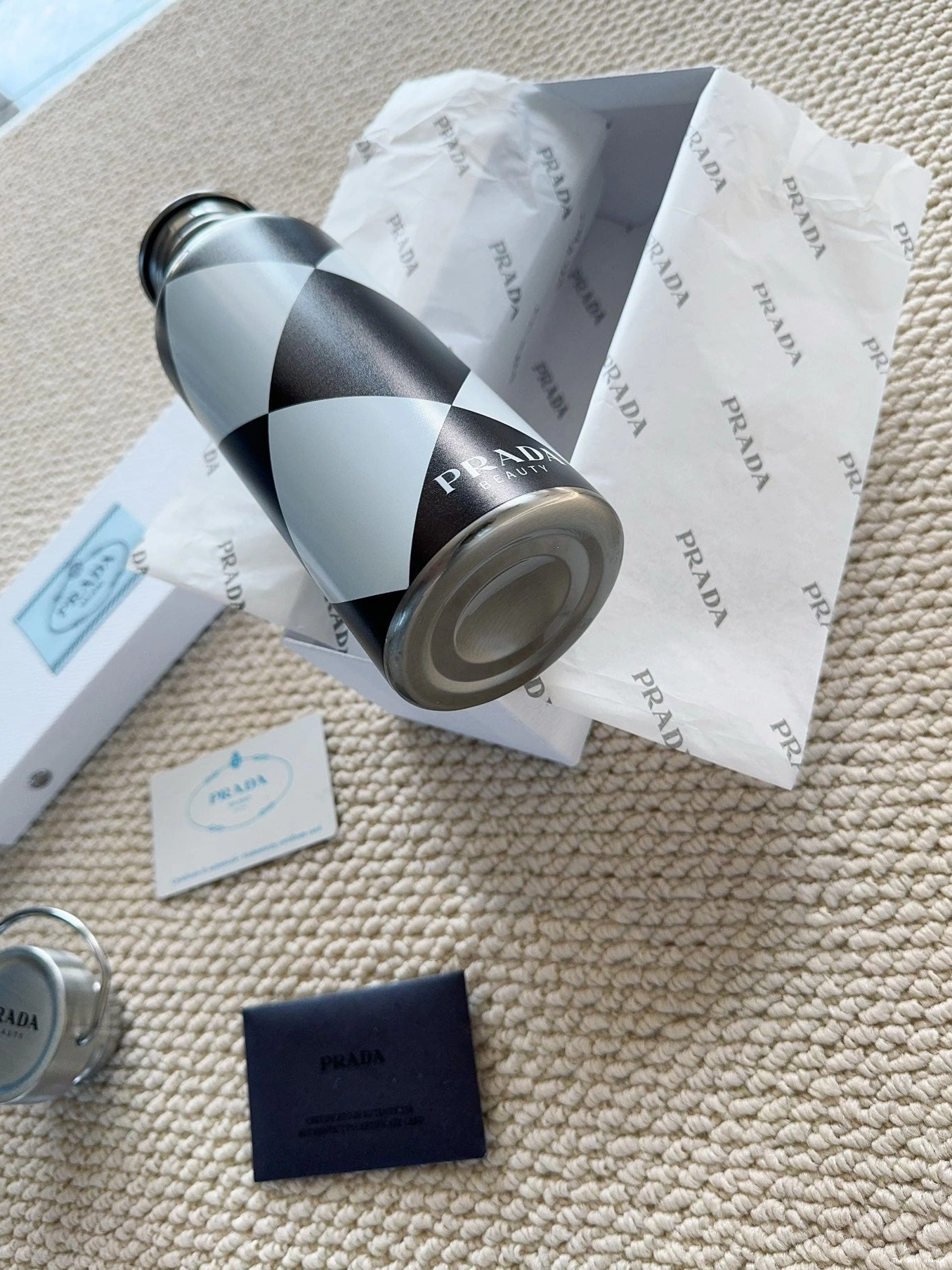 STAINLESS STEEL BOTTLE PRADA CHECKERED 0824